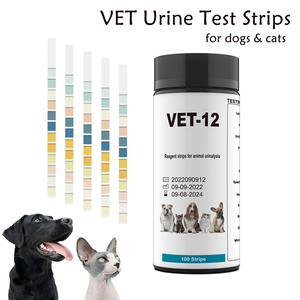 Bâtonnets de test urinaires UTI pour la santé des animaux de compagnie, bandelettes d'analyse <span class=keywords><strong>urinaire</strong></span> 12 paramètres pour chats et chiens Vet-12 - Product Image 2