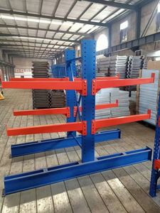 סין מותגי מתכת מותש צינור פלדה אנכי אחסון cantiel מדפי מדף צד כפול מתלה צד אחד - Product Image 4