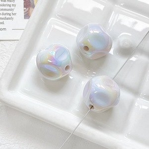 ลูกปัดอะคริลิคแบบรูตรงเคลือบ AB สีทึบสร้อยข้อมือสำหรับใส่โทรศัพท์แบบ DIY สร้อยข้อมือสร้อยคอประดับด้วยลูกปัดหลวม - Product Image 5