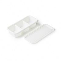 35 Grands contenants alimentaires jetables en PP biodégradable et micro-ondables pour plats à emporter, 140x115x42mm