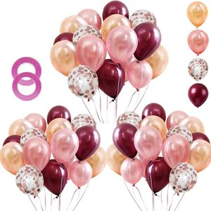 60 Palloncini in Lattice Metallizzato <span class=keywords><strong>di</strong></span> Alta Qualità da 12 Pollici, Ghirlanda per Decorazioni Festa, Laurea, Halloween, Ecologici - Product Image 5