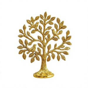 Hind Craft Living Arbre de Vie Kalpavriksha en Laiton Pur avec Oiseaux, Décoration Classique pour la Maison, Vastu Feng Shui, Décoration de Table de Bureau, Idéal pour Cadeau - Product Image 1