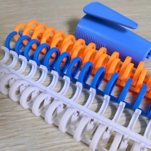 Nhựa Đầy Màu Sắc 30-Hole Loose Leaf Binders Vòng Ràng Buộc Gai Combs Cho DIY Giấy A4 B5 Máy Tính Xách Tay Album - Product Image 3