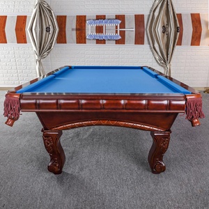 Usine Superpower Classique ardoise sculptée en bois massif 7 pieds, 8ft 9ft maison jeu jouer style ancien billard table de billard avec vente en gros - Product Image 4
