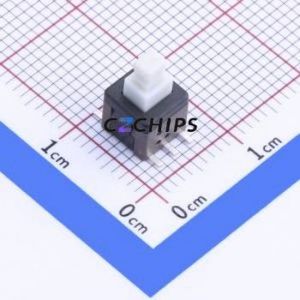 BTSA-L-S-4 Push Button Switch SMD Switch Self-Locking Square Button Vertical Mount 50mA - Product Image 1
