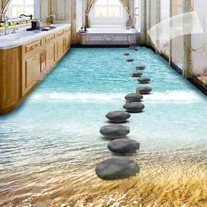 聚氯乙烯地板壁画防水3d地板不干胶定制印花乙烯基地板覆盖材料室内现代客厅 - Product Image 4