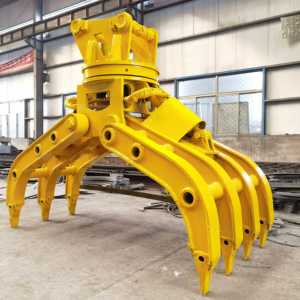 Pince rotative à bois 360 ° sans angle mort pour excavatrices manipule facilement le chargement de bois complexe déchargeant la ferme de construction - Product Image 6