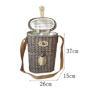 Grand pique-nique surdimensionné avec boîte à mouchoirs panier extérieur Portable rotin configuration romantique pour deux paniers en gros bon marché vides - Product Image 6