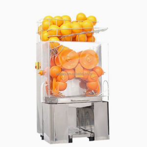 เครื่องแปรรูปน้ำส้มสดพร้อมฟังก์ชั่นจำหน่ายสินค้า อุปกรณ์โรงงานแปรรูปผลไม้ แยกน้ำและเนื้อส้ม - Product Image 1
