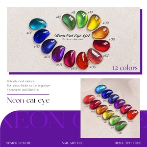 JTING Nouvelle Arrivée 12 Couleurs Vernis Gel Néon Effet Œil de Chat Effet Galaxie Vernis à Ongles Gel Effet Œil de Chat Sans TPO/Hema Fournisseur OEM ODM Populaire - Product Image 3
