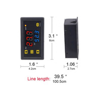Contrôleur de température haute précision W3230 12V 24V 110V 220V avec sonde de capteur de température NTC