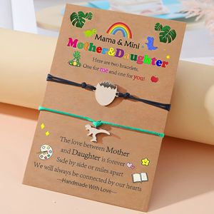 Braccialetto Creativo in Acciaio Inox con Piccolo Elemento a Forma di Uovo di Dinosauro, Unisex, per Madre-Figlia, Genitore-Figlio, per Anniversario - Product Image 4