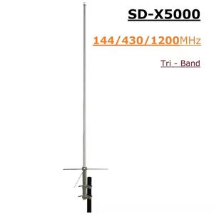 Antenne de qualité diamant SD-X5000 144/430/1200 MHz 2m 70cm 23cm Tri-bande Radio Répéteur Antenne de station de base en fibre de verre - Product Image 1