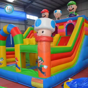 Combinación de trampolín inflable Arco Iris <span class=keywords><strong>castillo</strong></span> inflable <span class=keywords><strong>Bob</strong></span> <span class=keywords><strong>Esponja</strong></span> personalizado de fábrica - Product Image 4