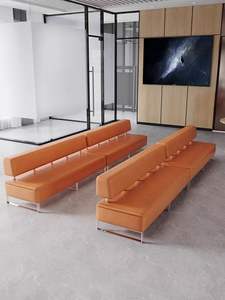 โซฟารับรองแขกในธนาคาร โซฟาสำหรับร้านทำผม ร้านตัดผม พื้นที่พักผ่อน โซฟาสำหรับพื้นที่รอคอย บูธสำหรับใส่บัตร ความกว้าง 60 ซม. แบบขยายเป็นเส้นตรงสำหรับแผนกต้อนรับ - Product Image 6