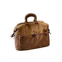 Sac de voyage de luxe léger à compartiments multiples avec poignée, cordon de serrage et poche avant zippée pour femmes