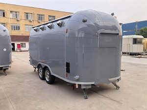 รถขายอาหารเคลื่อนที่อเนกประสงค์ สแตนเลส อลูมิเนียม พร้อมเตาในตัว สำหรับขายอาหารว่าง ฮอทดอก ใช้ในเชิงพาณิชย์ - Product Image 3