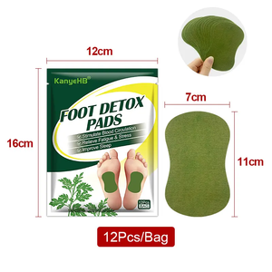 Tren Baru HOT Foot Detox Pads Natural Herbal Wormwood Racun Pembersihan Perekat Patch Plester Memperbaiki Tidur Kaki Stiker - Product Image 1