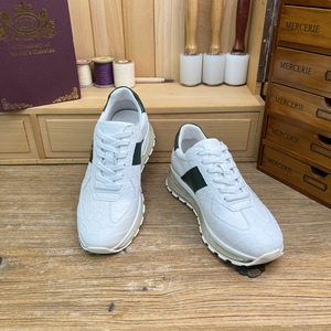 Zapatillas de Lujo para Hombre 100% Piel de Cocodrilo - Suela Gruesa con Amortiguación de Aire, Forro de Piel de Becerro, Zapatos Cómodos para Uso Diario y Viajes - Product Image 5