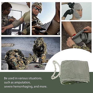 Vente en gros de <span class=keywords><strong>pansement</strong></span> de premiers soins stérile par compression, <span class=keywords><strong>pansement</strong></span> israélien tactique pour traumatismes d'urgence - Product Image 3