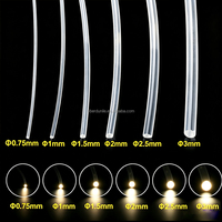Filament de fibre optique PMMA à extrémité lumineuse pour décoration de plafond étoilé de voiture et projets DIY