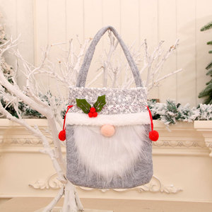 Nueva Bolsa Navideña con Diseño de Anciano sin Rostro para Manzanas, Bolsa para Dulces Navideños, Bolsa para Manzanas, Regalo Decorativo Navideño - Product Image 4