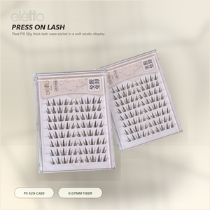 BROWNHU 8 Rows Self Adhesive False <strong>Eyelashes</strong> 0.07mm Premium Fiber Cluster Lashes Super Sticky Band With 52g Thick Packaging Box - Product Image 1