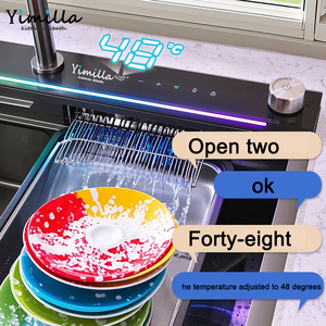 Grifo de Cocina Inteligente 2025 con Control por <span class=keywords><strong>Voz</strong></span> IA, Acero Inoxidable 304, Panel Táctil Eléctrico, LED Digital, Negro - Product Image 4