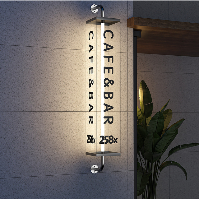 Custom Rectangle Acrylic Clear Led Light Box Shoe Storage Hanging Sign Display