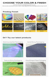 Sac en plastique personnalisé pour vêtements avec logo, résistant aux UV et à l'humidité, pour le rangement de sous-vêtements, chaussettes, sac en mylar laminé avec fenêtre - Product Image 4