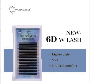 ขนตาปลอมทำมือรูปตัว W ทำด้วยมือทำจากวัสดุ PBT แบบนุ่มสำหรับต่อขนตาปลอม - Product Image 1