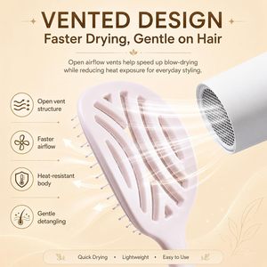 Nuevo Cepillo Ovalado Compacto Personalizado de Venta Caliente para Peinar el Cabello con Cerdas de Nylon, Masaje del Cuero Cabelludo y Eliminación de Cabello Rizado - Product Image 6