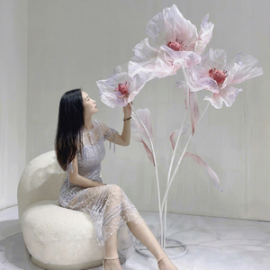 Large High-End Artificial Paper <strong>Flower</strong> <strong>Displays</strong> Oversized Decorative Ornaments Wedding Scene Arrangements Festive Aisle - Product Image 3