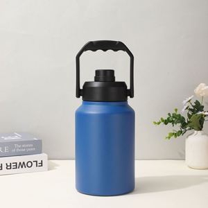 Bouteille d'eau sport isotherme en acier inoxydable à double paroi avec couvercle à poignée 2.0L 3.0L - Product Image 6