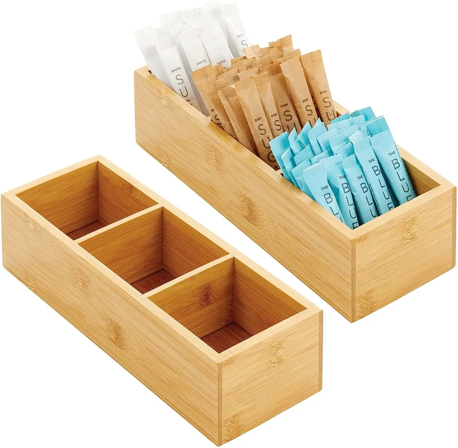 Bambu Madeira Slim Food Storage Organizer Box