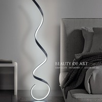 Coin Nordique Contemporain Créatif Arc Smart Minimaliste Hôtel Salon Rgb Piste De Danse Lumière Debout Led Moderne Lampadaire