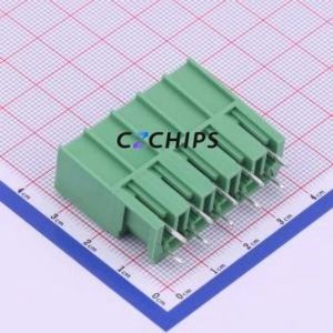 KF2EDGSV-7.62-5P Plug-in Terminal Block Through hole,P=7.62mm Connector Board-to-Board / Socket - Closed 1x5P 7.62mm Green - Product Image 1