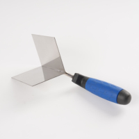 Spatule d'angle intérieur en acier inoxydable facile à utiliser, outil de nettoyage d'angle carré à 90 degrés °   Outil de finition pour cloisons sèches
