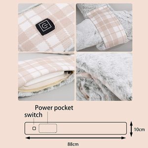 Şarj Edilebilir Isıtmalı Eşarp Yıkanabilir Boyun Isıtıcı Ayarlanabilir Sıcaklık Yumuşak Peluş Elektrikli Isıtma Sıcak Eşarp USB Şarj - Product Image 4