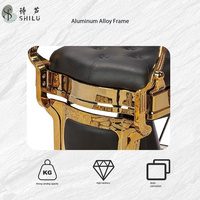 Chaise de salon de coiffure ShiLu ergonomique, durable, hydraulique, en cuir PU, inclinable, réglable en hauteur, rotation à 360 degrés