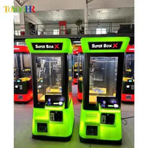 Super Box X Claw Plush Toy Crane Machine Arcade Game Mini Doll Vending Machine for 8+ Years CE Certified 220V Metal & Plastic