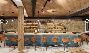 Bar à cocktails de style luxe Mobilier d'intérieur design personnalisé Pub vitrine comptoir vitrine de bar en bois - Product Image 5