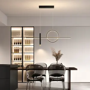 Circle Modern LED Chandeliers Hanging Light For Living Room Restaurant Bar Hotel Home Decorative Chandelier Hanging Lamp
