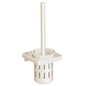 Support mural moderne pour brosse de toilette, blanc laiteux, rectangulaire, facile à nettoyer, rangement pour salle de bain - Product Image 4