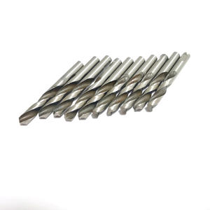 Jeu de 10 forets centraux en acier rapide de type B pour le perçage de positionnement de l'acier allié, norme DIN333 Forme B, finition brillante - Product Image 1