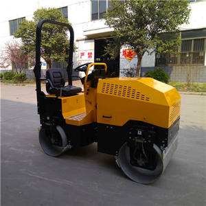 โรงงานจัดหาโดยตรงสองกลอง 1 ตัน 2 ตันนั่งบนรถบดถนนแบบสั่นสะเทือนเพื่อขาย - Product Image 3