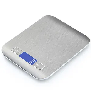 Balance électronique numérique en acier inoxydable, haute précision 10kg Balance alimentaire pour la cuisson Balance de cuisine médicinale