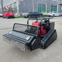 Traktor Mini Robot RC Zero Turn Efisiensi Tinggi untuk Pertanian, Sesuai Standar CE EPA, Mesin Pemotong Rumput Mini Pintar Berbahan Bakar Bensin
