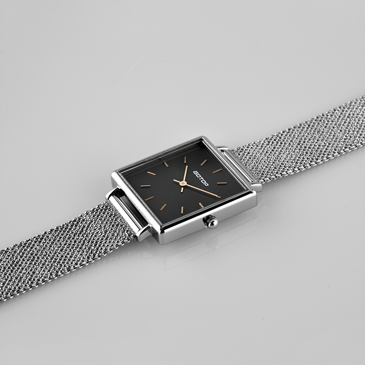 12 index black dial
