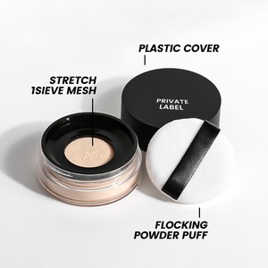 Etiqueta privada libre de talco vegano Rosa marrón Control de aceite impermeable mate Mineral polvo base <span class=keywords><strong>maquillaje</strong></span> cara polvo de ajuste suelto - Product Image 4